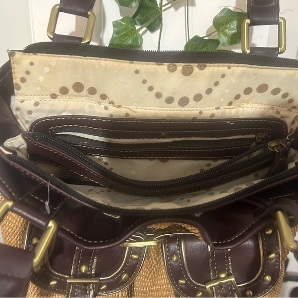 Y2K Brown and Tan Women's Shoulder Bag With Pockets - Picture 4 of 8